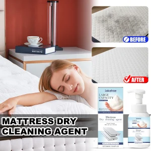 JAKEHOE Mattress Dry Cleaning Agent 300ml Household Fabric Sofa Dry Cleaner Fluid Multi-Purpose Stain Remover for Carpet Curtain