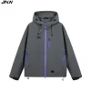 JNLN Men's Women's Waterproof Hiking Jacket Trekking Camping Mountaineering Windbreaker Unisex Outdoor Sport Windproof Rain Coat