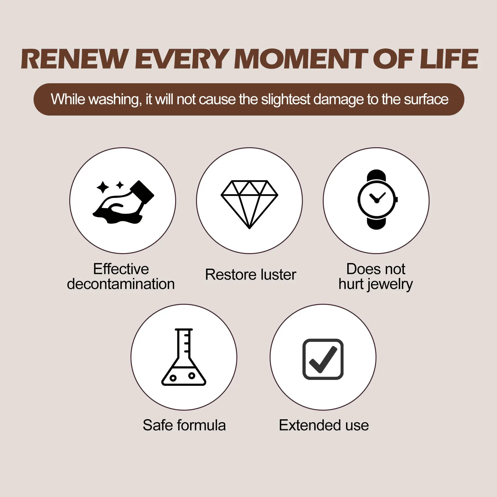 Jewelry Cleaner Silver Polishing Watch Diamond Cleaner Tarnish Remover Cleaner Liquid Metal Gemstone Jewelry Cleaning Solution - Image 6