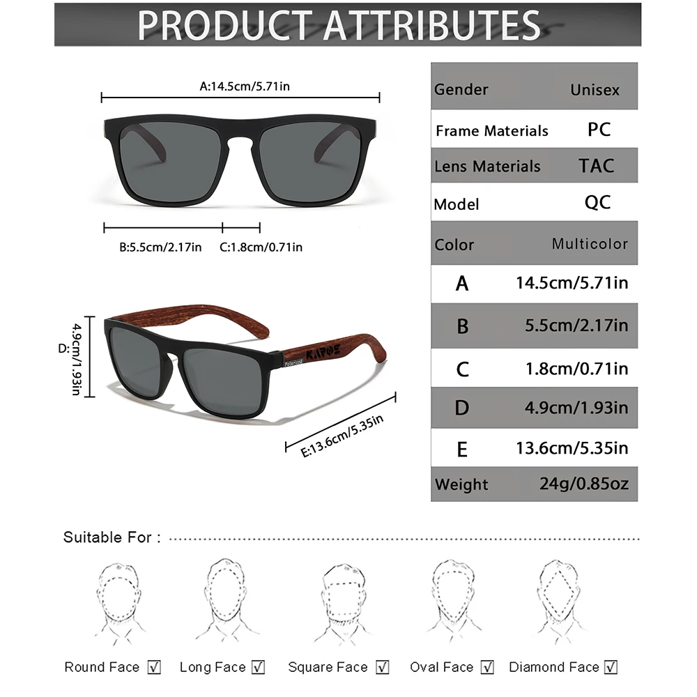 KAROS Sunglasses Men/Women Polarized Square Mirror Brand Design Luxury UV400 SunShade Unisex Fishing Driving Cycling Hiking - Image 6