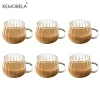 KEMORELA 1/4/6PCS Halloween Pumpkin Shaped Glass Cups High Borosilicate Glass Water Cup 450ml Coffee Drinking Glasses For Juice