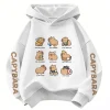 Kawaii Animal Capybara Hoodie Children's Sweatshirt Hoody for Boys Girls Casual Hoodies Clothes Funny Animal Girl Boy Outfits