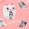 Kids Instant Print Camera Mini Thermal Printer 2.4Inch IPS Screen 2400W HD Video Photo Digital Camera Birthday Gifts Boys Girls