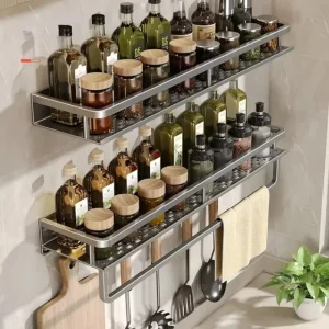 Kitchen Spice Storage Knives Holder Knife Stand Spice Rack Organizer Knives Holder Spoon and Chopsticks Rest Hanging Organizers