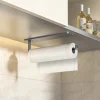 Kitchen Tissue Rack Without Punching Cabinet Rack With Cling Film Bag Storage Cloth Rack Wall Mounted Tissue Rack Kitchen Storag