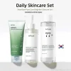 Korean ANUA Heartleaf Set 77 Soothing Acne Toner,Daily Lotion,Deep Cleansing Foam and Facial Cleansing Oil Skincare Products Set
