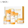 LAIKOU Vitamin C Facial Skin Care Set Face Cleanser Refresh Serum Eye Cream Essence Increase Skin Elastic Smoothing & Tendering