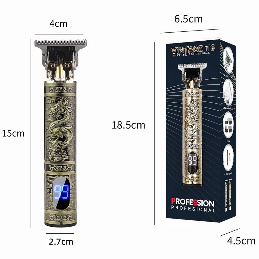 LCD Display T9 Electric Hairber 0mm Shaver Hair Trimer Home Appliances Travel Barber Razors Shaving Machine for Men Trimmer Man - Image 5