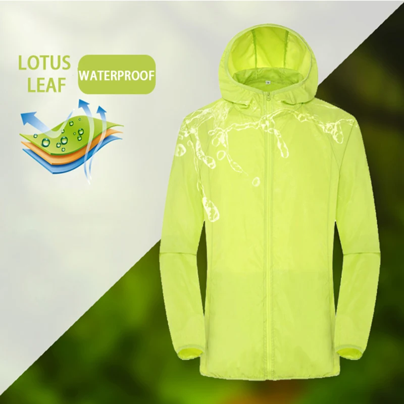 LNGXO Hiking Waterproof Jacket Women Men Camping Running Sun-Protective Windbreaker Quick Dry Outdoor Sport Rain Coat Unisex - Image 2