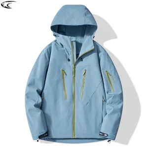 LNGXO Men's Women's Waterproof Windbreaker Outdoor Sport Windproof Rain Coat Unisex Hiking Camping Climbing Trekking Jacket