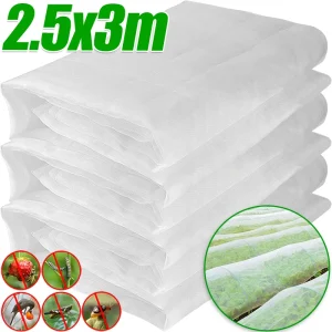 Large Garden Insect Netting Plant Protection Nets For Vegetable Fruit Flower Barrier Mesh Screen Greenhouse Cover Pest Control