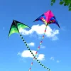 Large Rainbow Delta Kite for Kids kite 6m Tails Flying Line kite Windsocks Kite Surfing Fly - Factory Direct Kids Kite nylon