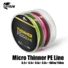 Leydun Micro THINNER Fishing Lines 100m 150m 4 Strands Braided PE Japan Monofilament Fishing Line Set Carp Fly Fishing Wire