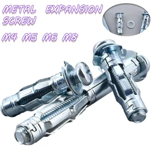 M4 M5 M6 M8 Gypsum Bolts Nut Drywall Expansion Screws Bolt Pipe Wall Ceiling Anchor Tube Pipe Fixing Hollow Plug Metal Heavy Set