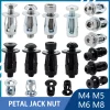 M4 M5 M6 Petal Shape Metal Rivet Nut Expansion Clamp Panel License Plate Lock Fixing Screw Bolt Kit Molly Jack Nuts Rivetnut