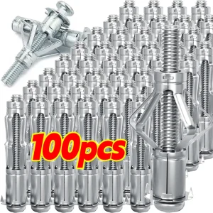 M4x32 Metal Heavy Expansion Bolt Hollow Gecko Tube Screws Wall Ceiling Anchor Pipe Fixing Plug Gypsum Board Hole Fasteners