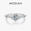 MODIAN Crown D Color Moissanite Ring Delicate Lab Diamond Ring 925 Sterling Silver For Women Wedding Engagement Jewelry