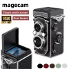 Magecam Vintage Mini Digital Camera Autofocus 1080P HD Video Vlogging 1.54 Inch Retro TLR Portable Camera for Christmas Birthday