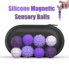 Magnetic Silicone Sensory Balls Worry Balls Autism Calming Fidgeting Toy Fidget Toy Kid Adults Anxiety Relief Stress Sensory Toy