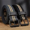 Men's Canvas Belt Casual Retro Women's Belt Outdoor Sports Belt With Jeans Belt Breathable Lightweight Eyelet Belt For Men Women