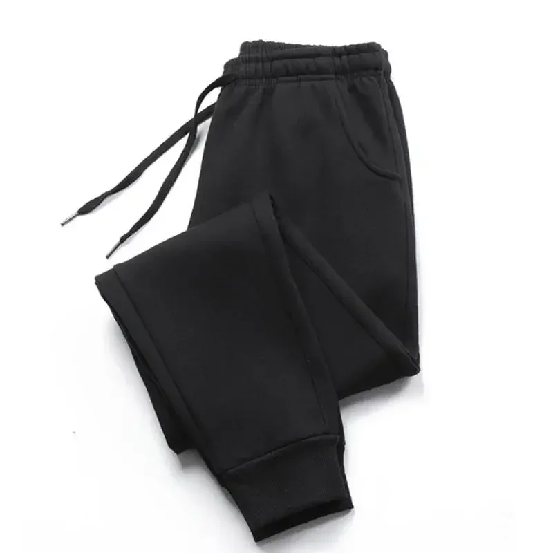 Men's Casual Fleece Sweatpants, Long Jogging Pants, Soft and Comfortable Sweatpants, Autumn and Winter 5 Colors S-3XL - Image 4