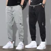 Men's Fashion New Beach Pants Joggers Streetwear Sweatpants Casual Pants Loose Summer Solid Color Long Drawstring Streetwear