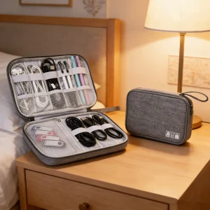 Men's Travel Clutch Bag Lightweight and Durable Pouch Anti-Theft Zipper Design Compact and Practical for On-the-Go