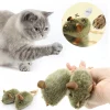 Mice Plush Cat Toy Simulation Mouse Automatic Chirping Interactive Mice Cat Toy Kitten Bite Resistance Toy Pet Supplies