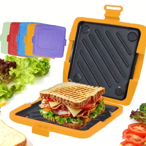 Microwave oven specific quick baking tray, household microwave toaster, fast heating toast, sandwich crispy baking tray