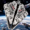 Mini Diamond Blocks Sci-Fi Starship Building Model, High-Difficulty Micro Brick Assembly Kit for Adults, Original Space