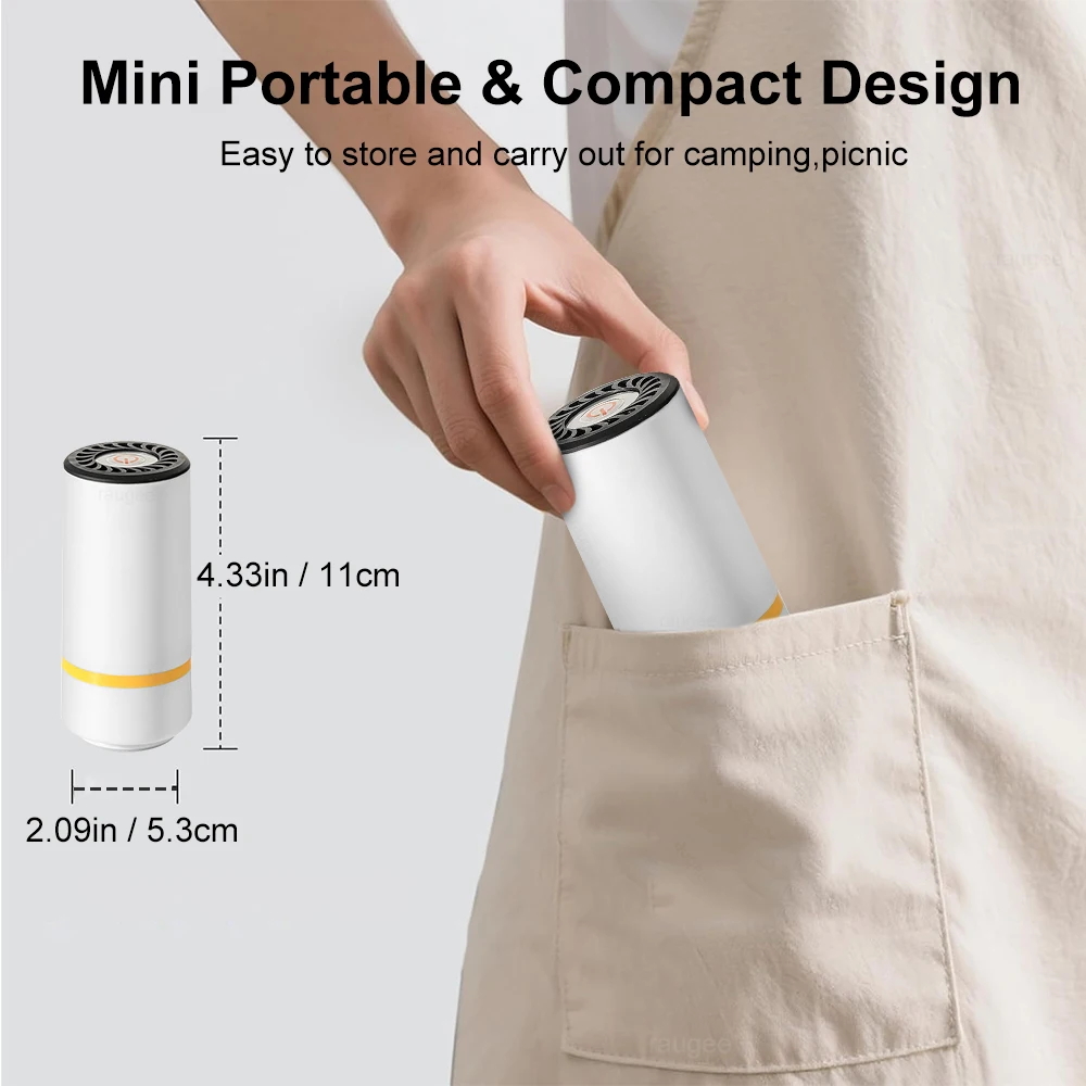Mini Electric Air Pump Rechargeable for Food Fresh-Keeping Vacuum Sealed Bag Storage Bag Automatic Vacuum Compression Machine - Image 6