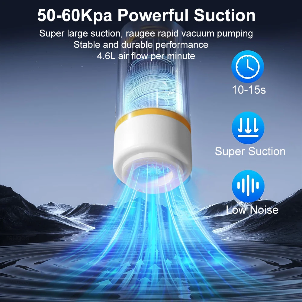 Mini Electric Air Pump Rechargeable for Food Fresh-Keeping Vacuum Sealed Bag Storage Bag Automatic Vacuum Compression Machine - Image 3