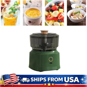 Mini Electric Food Processor USB Charging Garlic Chopper Meat Grinder Vegetable Mincer 350ML Portable Kitchen Tool