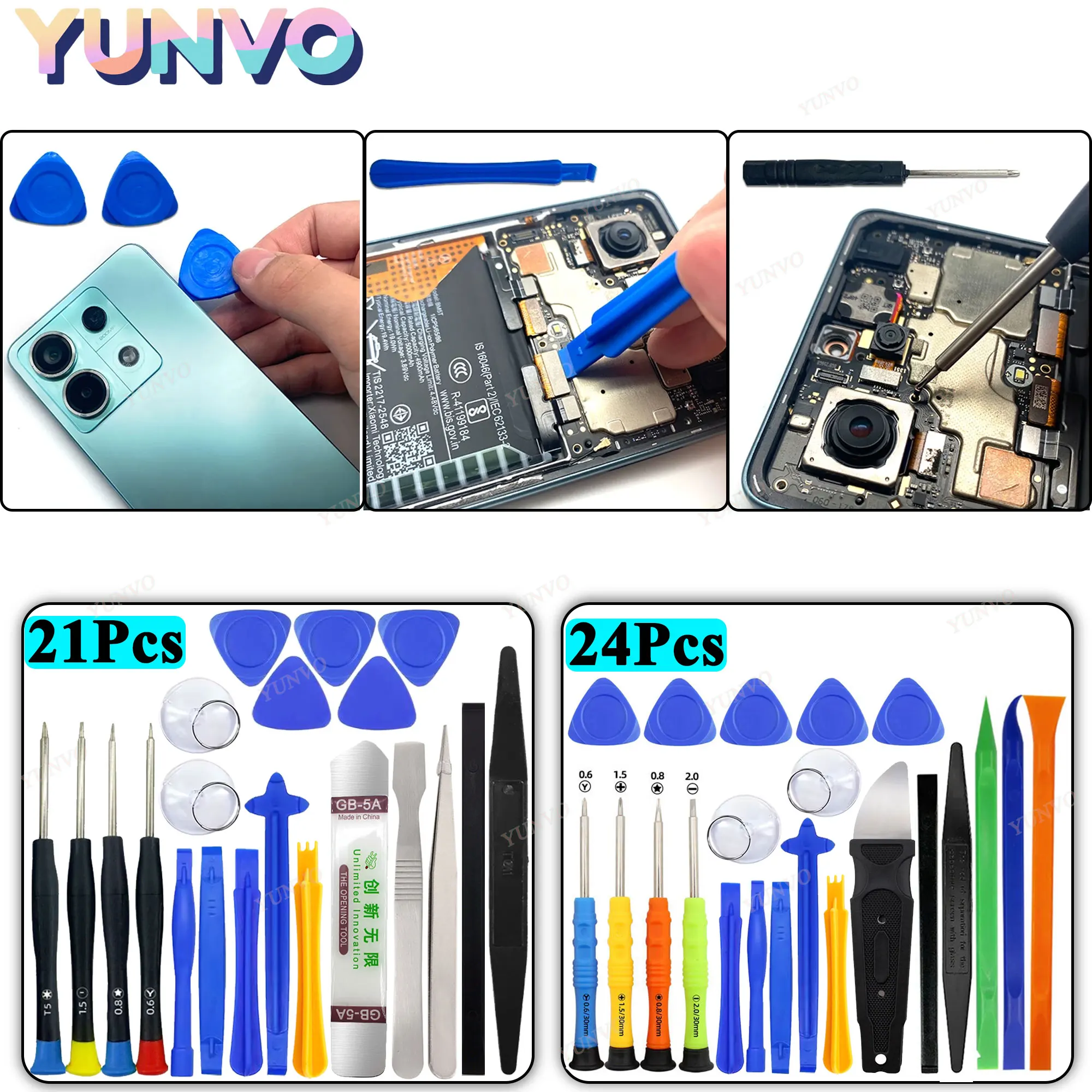Mobile Phone Disassembly Repair Tools for Apple Android Set Opening Screwdriver Combination Skid Multi Function Disassembly Kit - Image 4