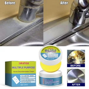 Multi-Functional Cleaning Paste Powerful Stain Remover For Kitchen Countertops Range Hoods Heavy Grease Water Stains & Polishing