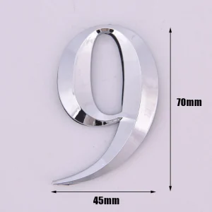 NEW Self Adhesive Door Number Sign House Number Digit Apartment Hotel Office Sticker