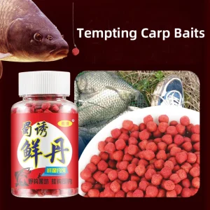 NUNATAK Professional Strong Red Bait Particles Attract Crucian Fish Baits Particles Carp Fishing Bait Food Insect Particle Tila