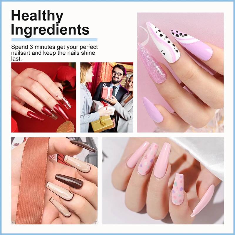 Nail Gel Polish Kit With LED Nail Lamp Semi-Permanent 27 Colors Soak Off Base&Top Coat Varnish Manicure Set For Nails Salon Kit - Image 6