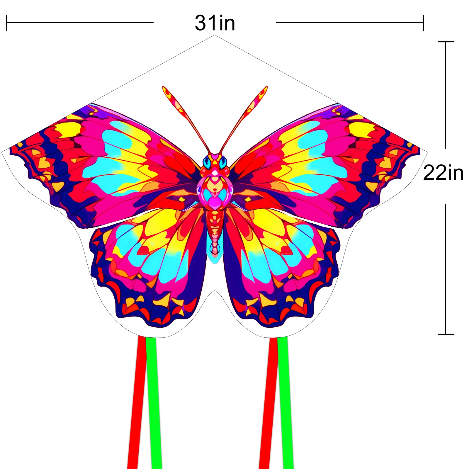 New Arrive Outdoor Fun Sports Beautiful butterfly Kite With Handle And String Good Flying For Kids - Image 5