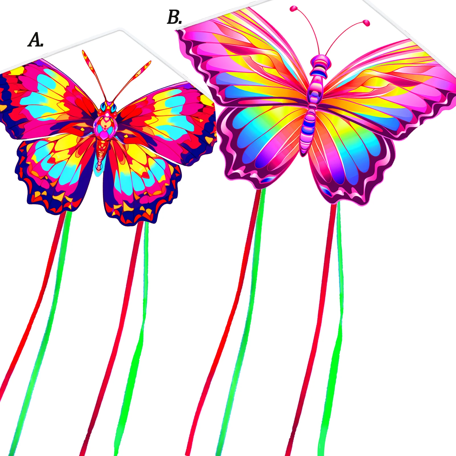 New Arrive Outdoor Fun Sports Beautiful butterfly Kite With Handle And String Good Flying For Kids