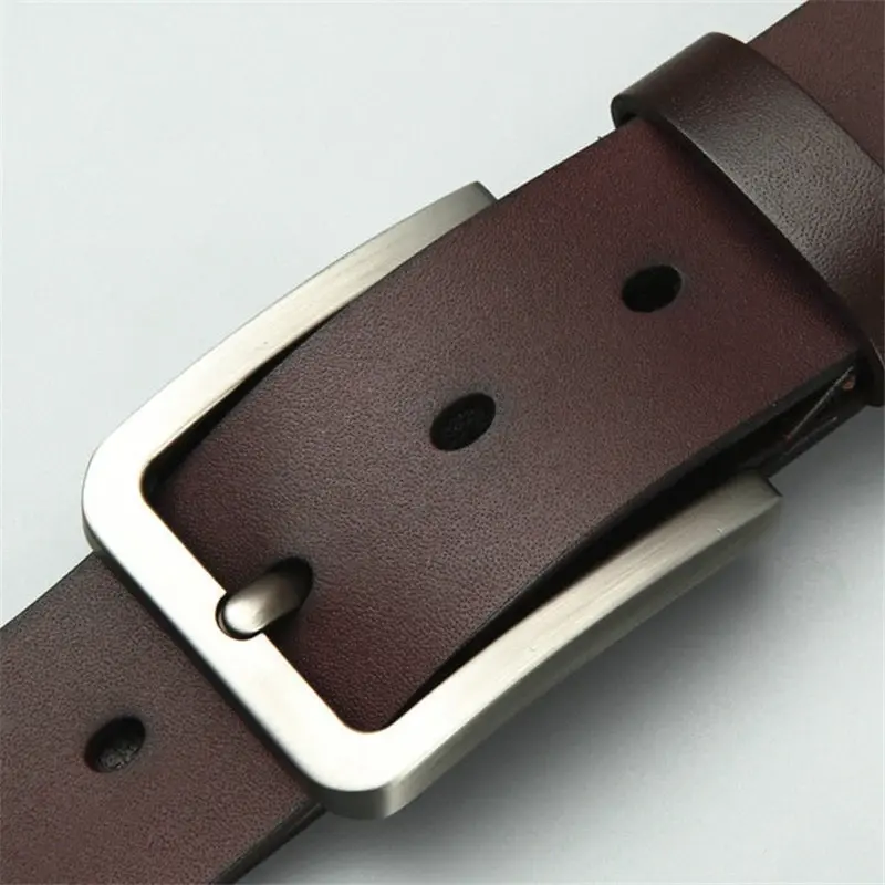 New Business Leisure Men's Alloy Square Pin Buckle Belts Male Famous Brand Luxury Designer Pu Leather Jeans Belts for Men - Image 6
