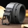 New Canvas Belt Men Tactical Belts Selling Men's Outdoor Sport Simple Practical Weave Nylon Canvas Cowboy Pants Women Belt