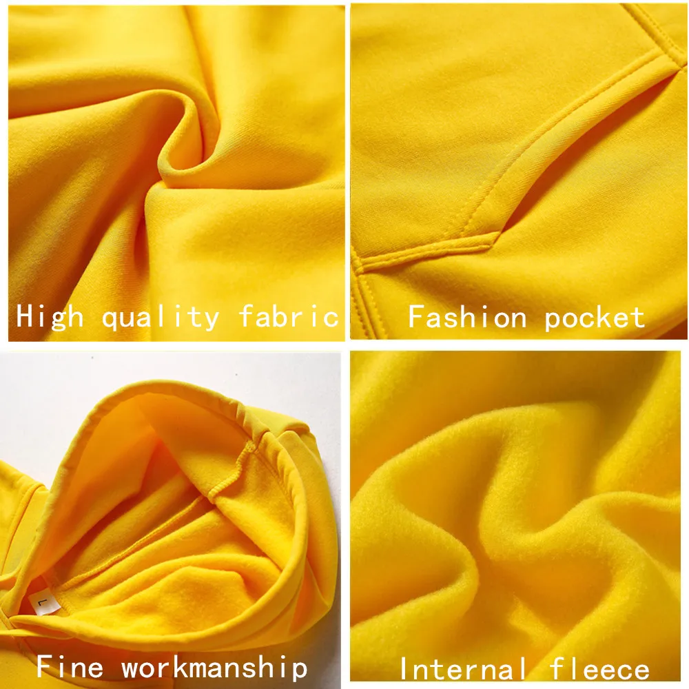 New Fashion Men's Women's Hoodies Spring Autumn Winter Casual Hoodies Sweatshirts Men Tops Solid Color Hoodie Sweatshirt Male - Image 6