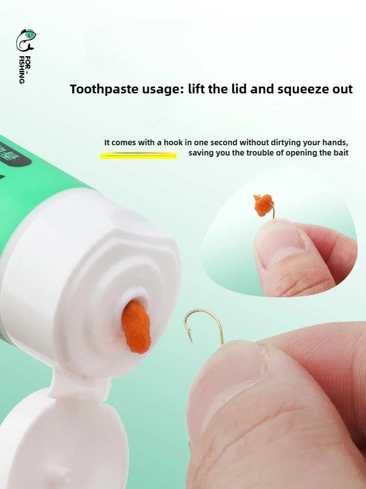 New Toothpaste-type Small Fishing Bait Extruded Type No Need To Open No Dirty Hands No Need To Wash Stream Gluten Bait Fish Bait - Image 5