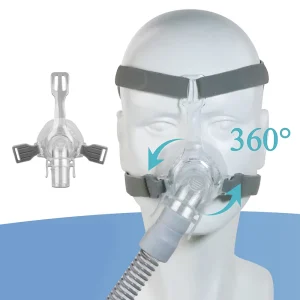 New Universal Full Face Sleep Mask CPAP Face Nose Masks with Silicone Sealing Reusable CPAP Supplies Suitable for Most Models