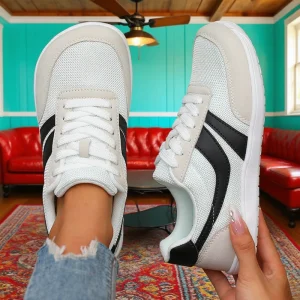 New Wide Toe Shoes Mens Womens Casual Lightweight Soft Sole Walking Shoes Breathable Mesh Sneakers Comfortable Hikning Shoes