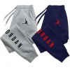 New style printed sport pants suitable for both men and women, luxurious long-distance running pants, casual fitness pants