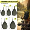 New type of crack-shaped fishing sinker for carp, equipped with a weighted sinker - in various colors, with a crack design on th