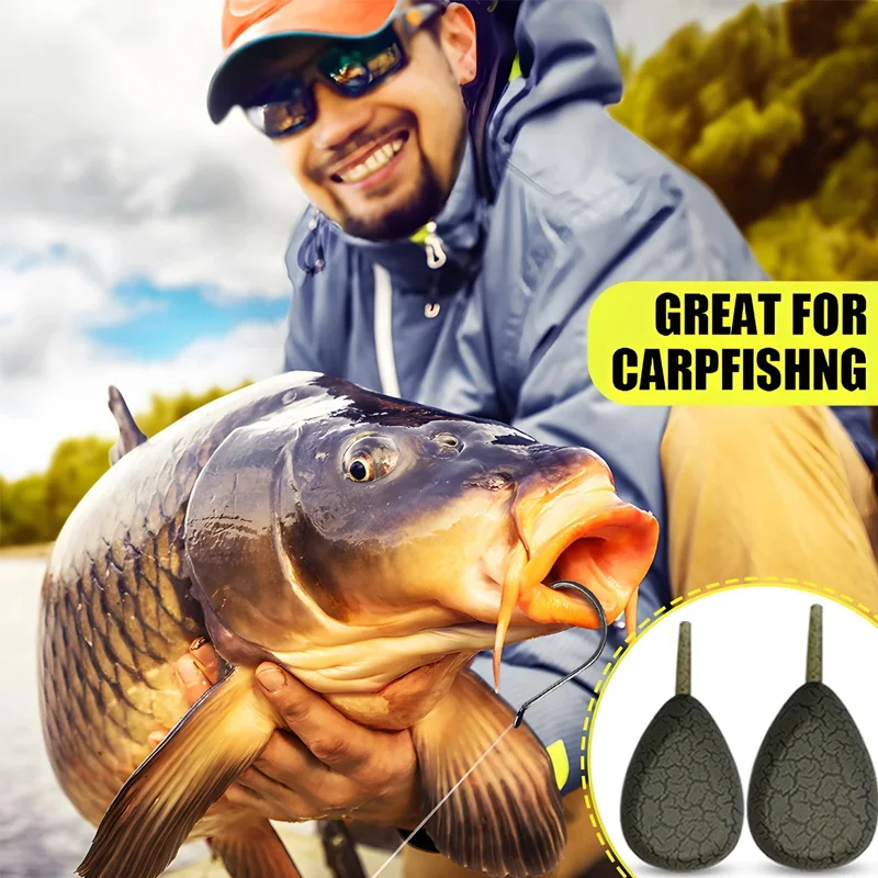 New type of crack-shaped fishing sinker for carp, equipped with a weighted sinker - in various colors, with a crack design on th - Image 3