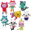 Newest 8 Stlyes Gabby Dollhouse Plush Toy Mercat Cartoon Stuffed Animals Mermaid Cat Plushie Doll Kids Birthday Christams Gifts